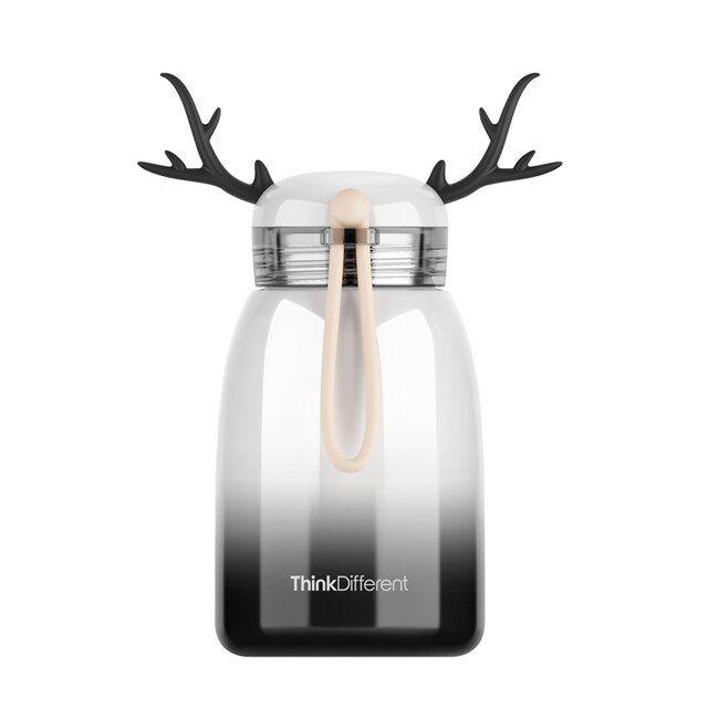 320 Ml Deer Cartoon Thermos Cup Bottle Stainless Steel Thermocup