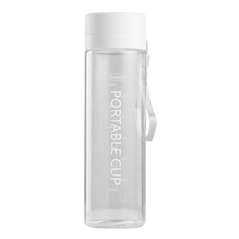 justdolife Sports Water Bottle 600ML 800ML Outdoor Travel Portab