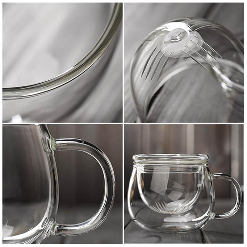 Kreative Transparent Glas Tee Tasse Trinken Utensilien Klassisch